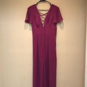 BeBe purple romper size sm/m